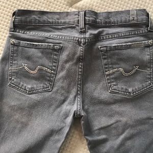👖7 for All Mankind 👖embellished gray denim